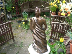 sculpture - bronze spring garden