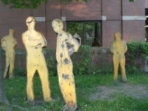 Wooden statues